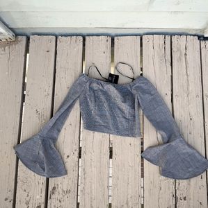 Forever 21 Off the Shoulder- Bell Sleeve Top